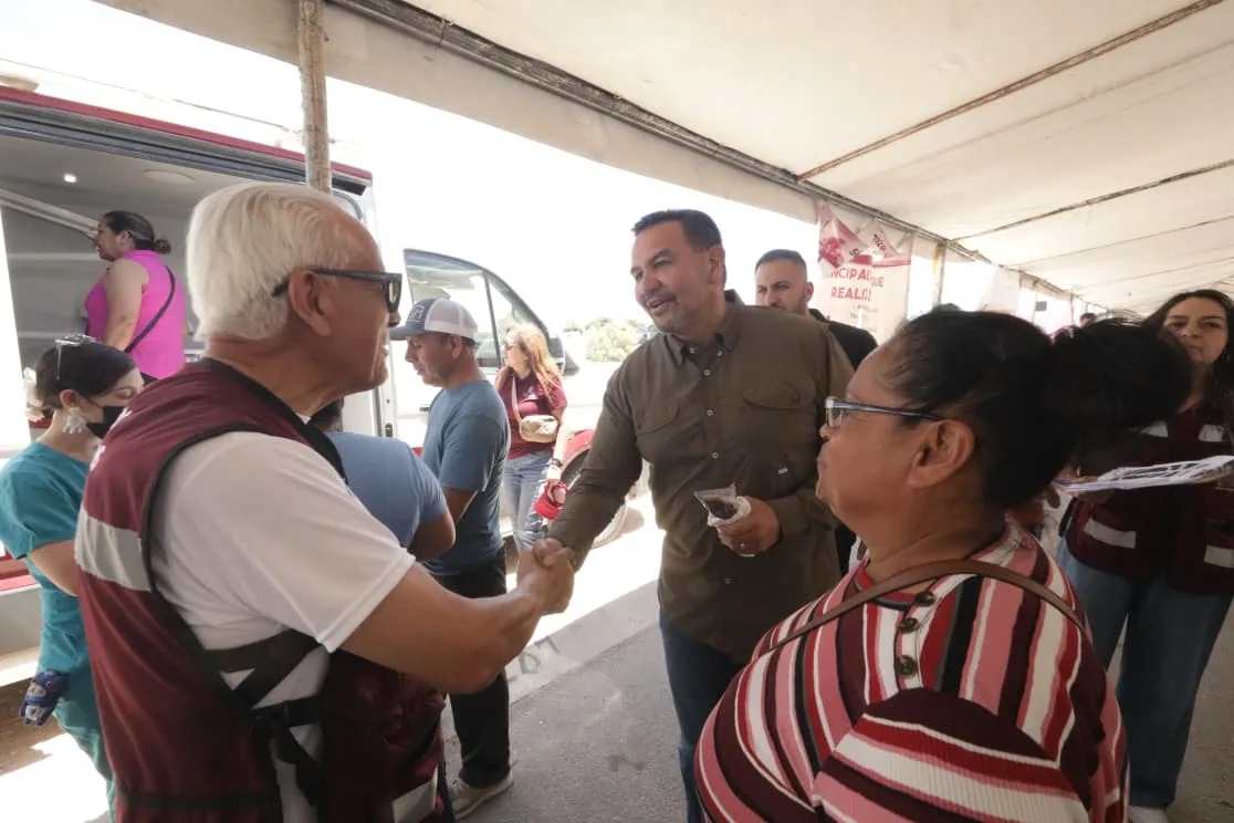 Niñas y niños participan en actividades recreativas durante Cruzada por la Paz en Ciudad Juárez