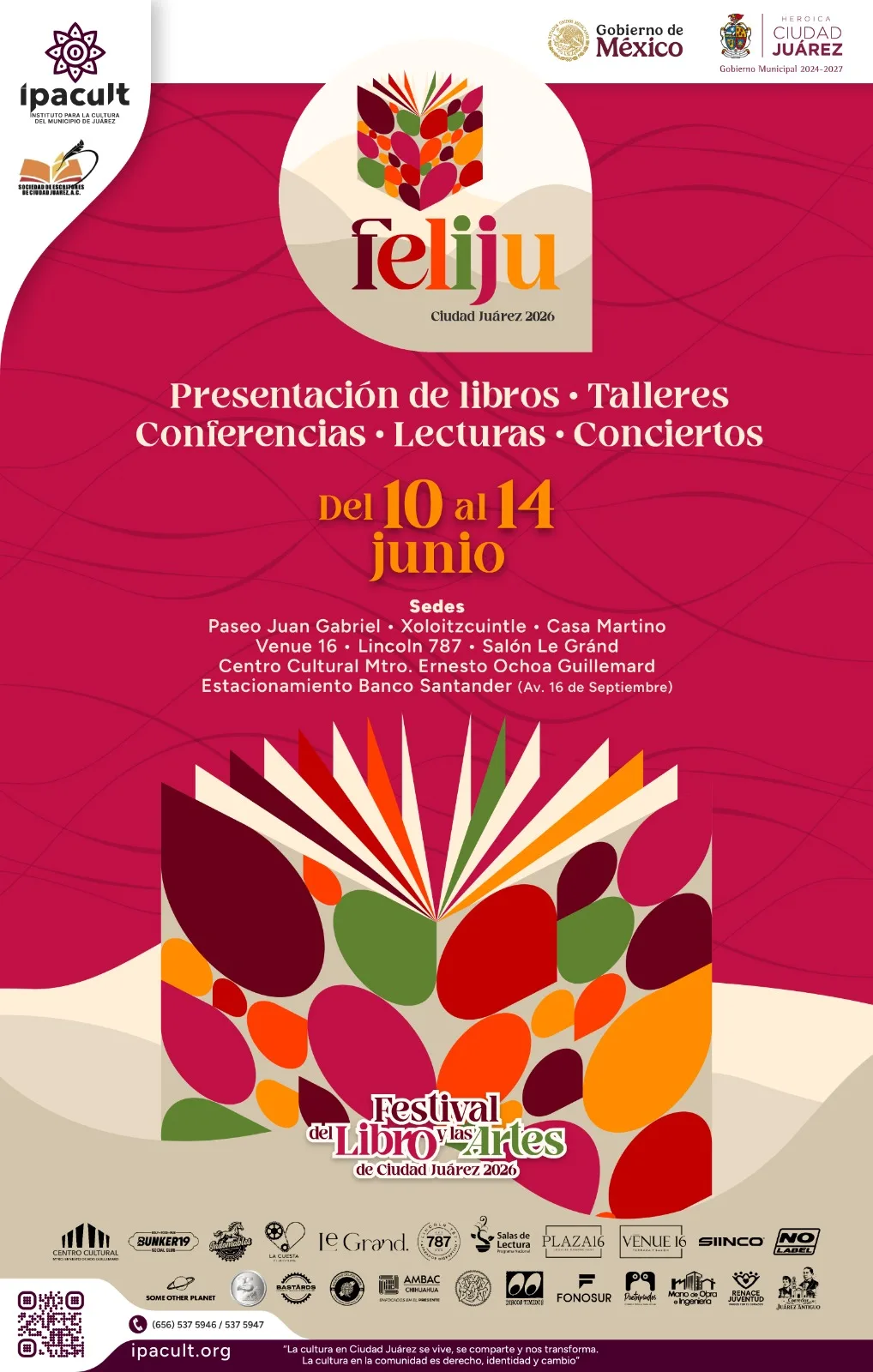 Ciudad Juárez celebra el Primer Festival del Libro y las Artes 2026 con autores y artistas nacionales e internacionales