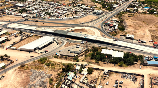 Construcción del puente de Fuerza Aérea en Chihuahua avanza al 74% con trabajos en losa superior