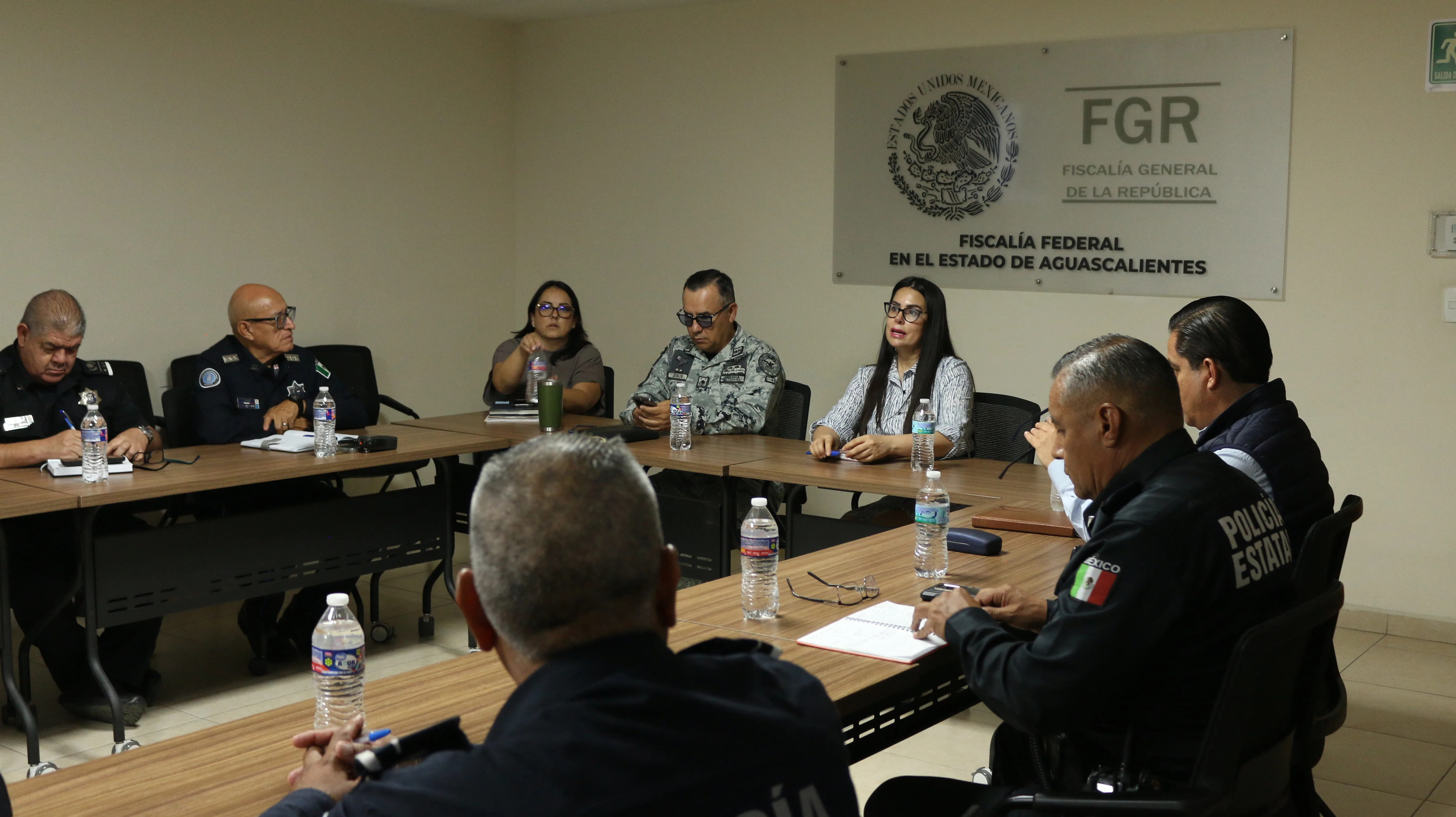FGR en Aguascalientes refuerza coordinación con fuerzas de seguridad para combatir delitos federales