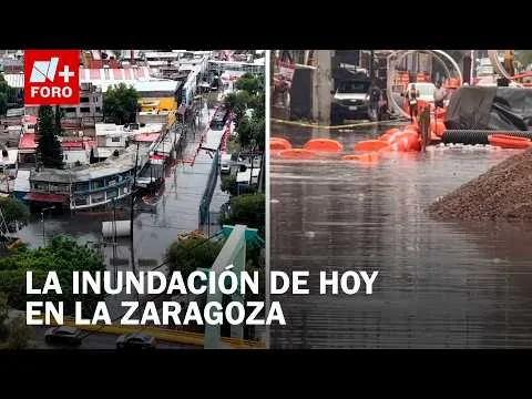 Lluvias provocan inundación y detienen circulación en Línea A del Metro CDMX