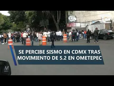 Sismo se percibe en Ometepec, Guerrero, y en la Ciudad de México y Edomex