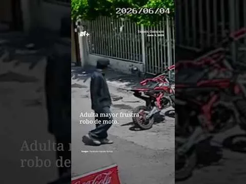 Adulta mayor impide robo de motocicleta en Valle del Sol, Irapuato