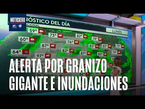 Condiciones meteorológicas severas en EE.UU. con tormentas de granizo y riesgo de inundaciones