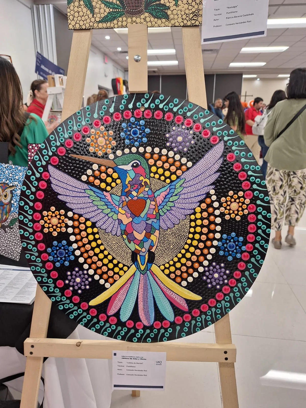 Alumnos del Centro Comunitario Fovissste Chamizal exhiben obras de puntillismo en la UACJ - imagen 2