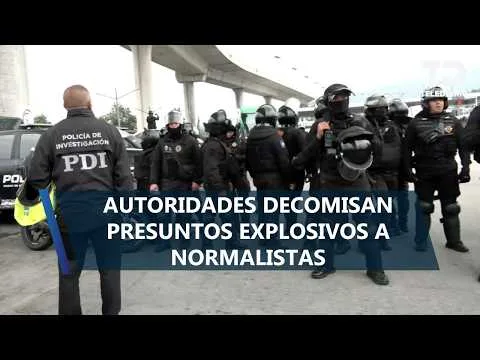 Autoridades detienen 16 autobuses de normalistas en Tlalpan para evitar su ingreso a Ciudad de México
