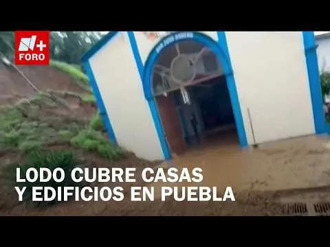 Tormenta en Sierra Negra, Puebla, causa deslaves y daños en infraestructura eléctrica