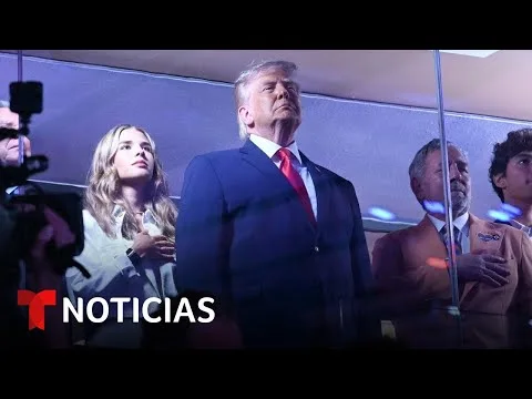 Reacciones divididas en la final de la NBA en Nueva York por presencia de Donald Trump