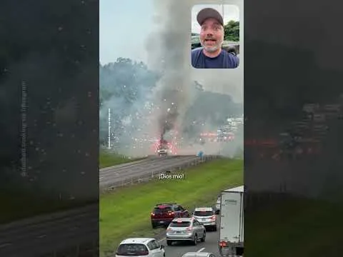 Explosión de camión con pirotecnia en autopista genera alarma en Tennessee