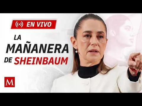 Claudia Sheinbaum encabeza 'La Mañanera del Pueblo' desde Palacio Nacional el 9 de junio de 2026