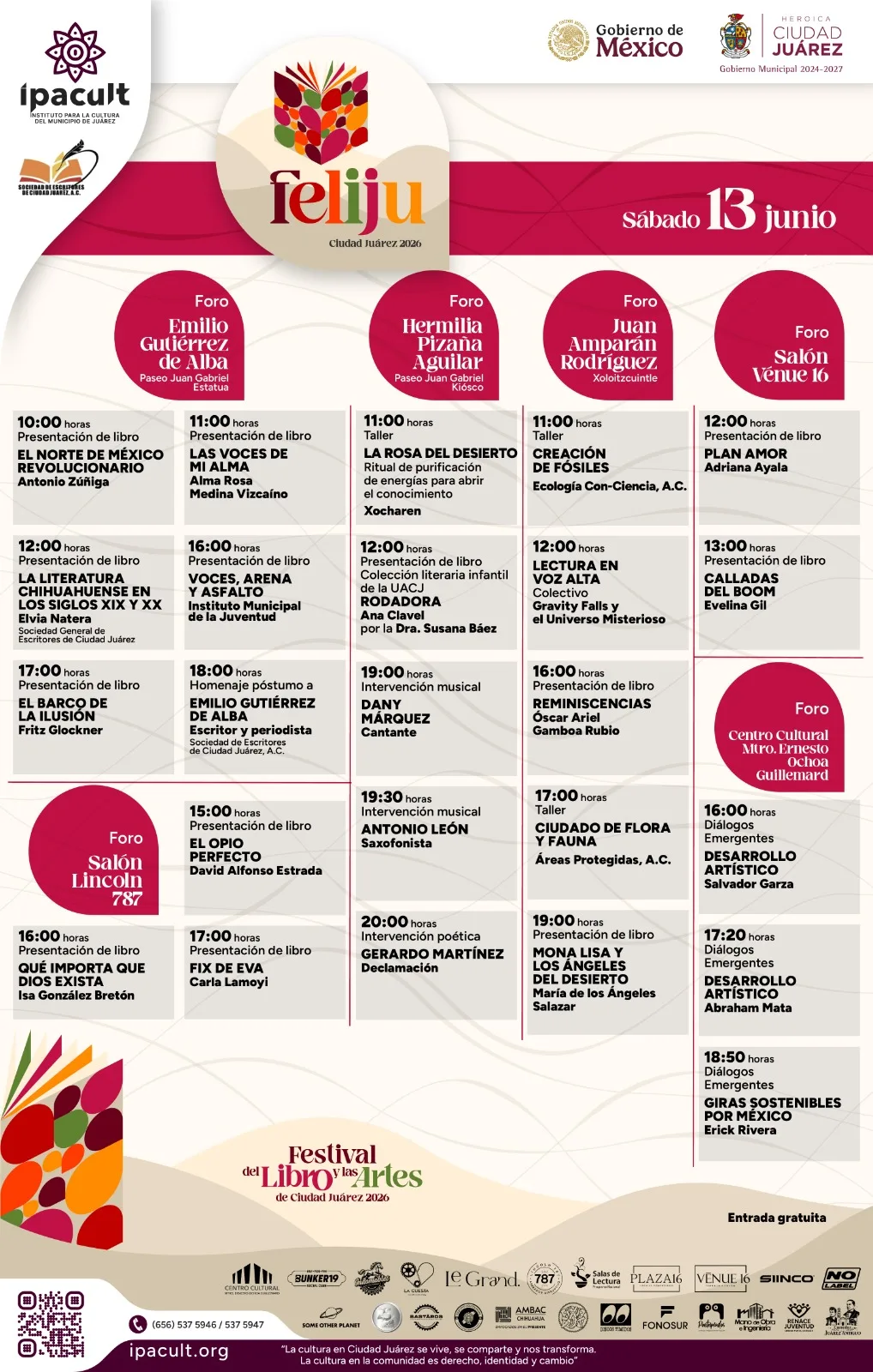 Arranca en Ciudad Juárez el Primer Festival del Libro y las Artes 2026 - imagen 3