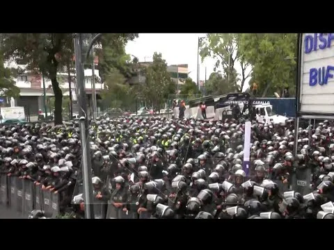 Operativo de la SSC en Calzada de Tlalpan por movilización de la CNTE genera afectaciones viales