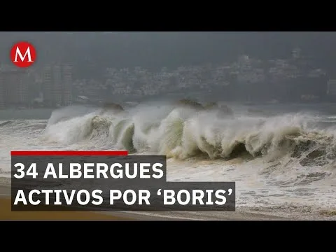 Acapulco reporta saldo blanco tras el paso de la tormenta tropical Boris y mantiene suspensión de clases