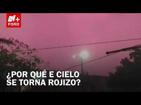 Cielo rojizo sorprende a habitantes de Boca del Río, Veracruz