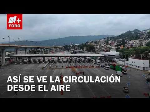 Estudiantes normalistas liberan caseta de peaje en la autopista México-Cuernavaca tras varias horas