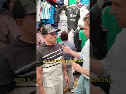 Tepito, el mercado donde se venden camisetas de selecciones nacionales antes del Mundial