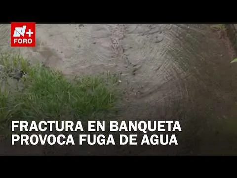 Fuga de agua en Álvaro Obregón provoca desperdicio en Colinas del Sur