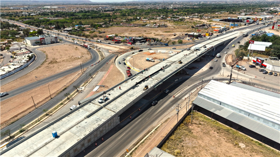 Construcción del puente en carretera Chihuahua-Aldama y Fuerza Aérea alcanza 75% de avance - imagen 2